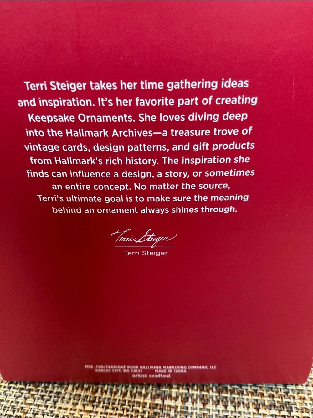 Hallmark small red